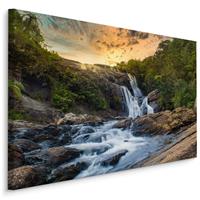 Karo-art Schilderij - Waterval in Sri Lanka, premium print