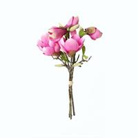 HTI-Living Kunstblume Magnolienstrauß Flora rosa
