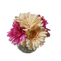 HTI-Living Margeritenstrauß in Vase Kunstblume Flora bunt