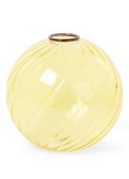 Spiral Vase / Ø 13 cm - Glas - & klevering - Gelb