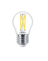 Philips LED Lampe ersetzt 60W, E27 Tropfenform P45, klar, warmweiß, 810 Lumen, dimmbar, 1er Pack