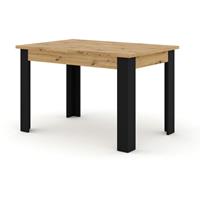 BIM FURNITURE Ausziehbarer Tisch NUKA H 120-160 cm, artisan eiche / schwarz