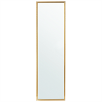 beliani Freistehender Spiegel Kunststoff gold 40 x 140 cm Torcy - Gold