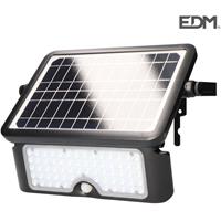 EDM Bewerben Solar 10W 1.150lm wiederaufladbarer Sensor Präsenz (2-8m) Farbe schwarz 
