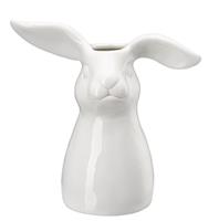 Hutschenreuther Hasenvasen Hasen-Vase weiss 16 cm