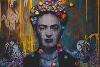 Karo-art Schilderij - Frida Kahlo - Mexicaanse kunstschilderes, Premium Print