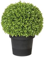 Fink Kunstpflanze Buchsbaum Kugel, getopft, (1 St.), Dekopflanze Buxus, aus Kunststoff, im Topf, Ø 18cm, 30cm oder 40 cm, In- und Outdoor geeignet