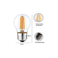 BARCELONA LED LED-Kugelfaden-Glühbirne E27 5W G45 - weiß neutrales