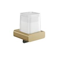 Geesa Shift Collection zeepdispenser 200 ml mat glas geborsteld goud 919916-07