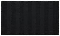 HEMA Badmat 50x80 Strepen Zwart (zwart)