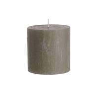 Butlers RUSTIC Stumpenkerze Höhe 10cm taupe