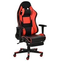Vinsetto Gaming Stuhl mit Fußstütze mehrfarbig