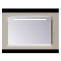 Sanicare Q-mirrors spiegel zonder omlijsting / PP geslepen 90 cm horizontale strook + Ambi licht onder warm white leds LWD.60090