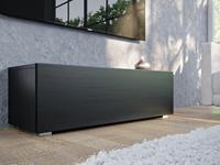 Mobistoxx Tv-meubel KINGSTON 1 klapdeur 105 cm zwart eik