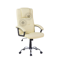 Beliani Bureaustoel kunstleer beige COMFORT II