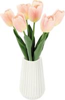 I.GE.A. Kunstblume "Real-Touch-Tulpen", (1 St.), Vase aus Keramik