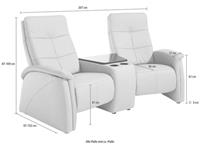 Exxpo - sofa fashion 2-Sitzer, mit Relaxfunktion, integrierter Tischablage und Stauraumfach