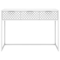 vidaXL Wandtafel 106x35x75 cm staal wit