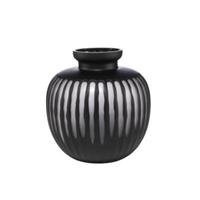 Goebel Vase Black Carved schwarz