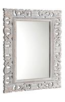 Sapho Scule spiegel op frame 70x100cm wit