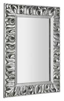 Sapho Zeegras spiegel met houten lijst 70x100 zilver antiek