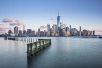 Karo-art Schilderij - New York City, USA, Skyline, Premium Print, Wanddecoratie