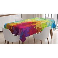 Abakuhaus Tischdecke »Farbfest Waschbar Für den Außen Bereich geeignet Klare Farben«, Abstrakt Farbige Hobby Puzzle