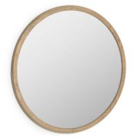 Kave Home Aluin ronde spiegel massief hout mindi Ã 100 cm
