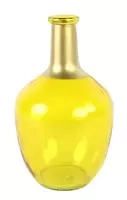 Decostar Fles babet glas l18b18h31.5cm amber