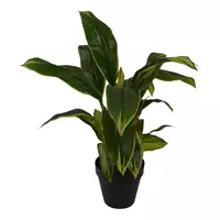 Louis Maes Kunstplant Cordyline breedbladig in pot h65 grn