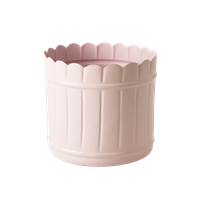 Rice Metal Flower Pots - Large Pink