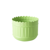 Rice Metal Flower Pots - Small Green