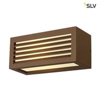 SLV BOX-L E27 ROESTKLEUR wandlamp
