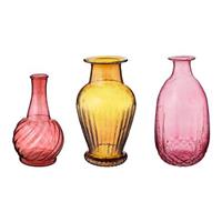 PIP STUDIO Vasen Vase Glas M Pink Set3