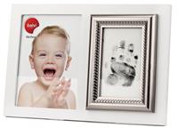 Balvi Fotorahmen Baby Mit Druckset 13 X 18 Cm Holz Weiss