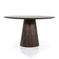 Eleonora Ronde Eettafel Aron Mangohout - Bruin, 130cm