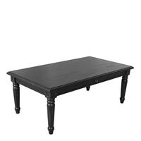 PKline Massivholz Couchtisch Wohnzimmer Tisch Holztisch Beistelltisch massiv schwarz
