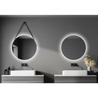 TALOS White Light Badspiegel, Dekospiegel, rund, Ã 80 cm - Badezimmerspiegel - hinterleuchtete mit LED Beleuchtung in neutralweiÃŸ - weiÃŸ