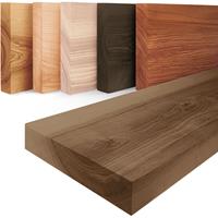 LAMO MANUFAKTUR Wandregal Holz, HÃngeregal Pure ohne Montageset, Farbe: Nussbaum 40cm, LWG-01-A-005-40