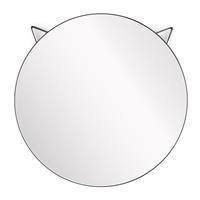 Balvi Cat Metaal spiegel (Kleur: zwart)