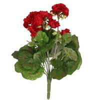 Emerald Kunstbloemen rode Geranium kunstplant 35 cm -