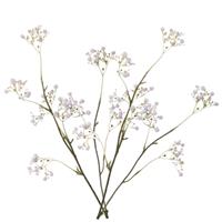 7x stuks kunstbloemen Gipskruid/Gypsophila takken wit 66 cm -