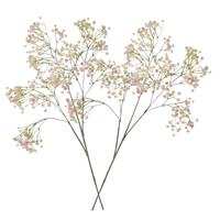 3x stuks kunstbloemen Gipskruid/Gypsophila takken roze 95 cm -