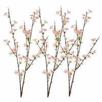 3x Luxe roze appelbloesem takken kunstbloemen 85 cm -