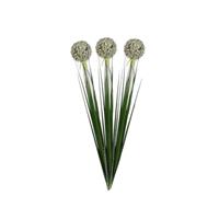 Mica Decorations 4x stuks witte allium/sierui kunstbloem 80 cm -