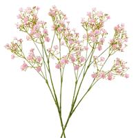 5x stuks kunstbloemen Gipskruid/Gypsophila takken lichtroze 68 cm -