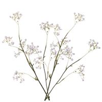 3x stuks kunstbloemen Gipskruid/Gypsophila takken wit 66 cm -
