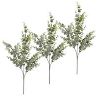 Shoppartners Set van 4x stuks groene Eucalyptus kunsttak kunstplant 68 cm -