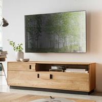 MÃ¶bel4Life Massives TV Lowboard aus Wildeiche und Eiche 155 cm breit