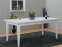 Hioshop Tafel Venetië eetkamertafel wit 180-276 cm.